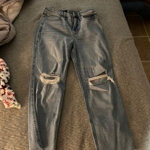 These are Hollister vintage straight ripped jeans